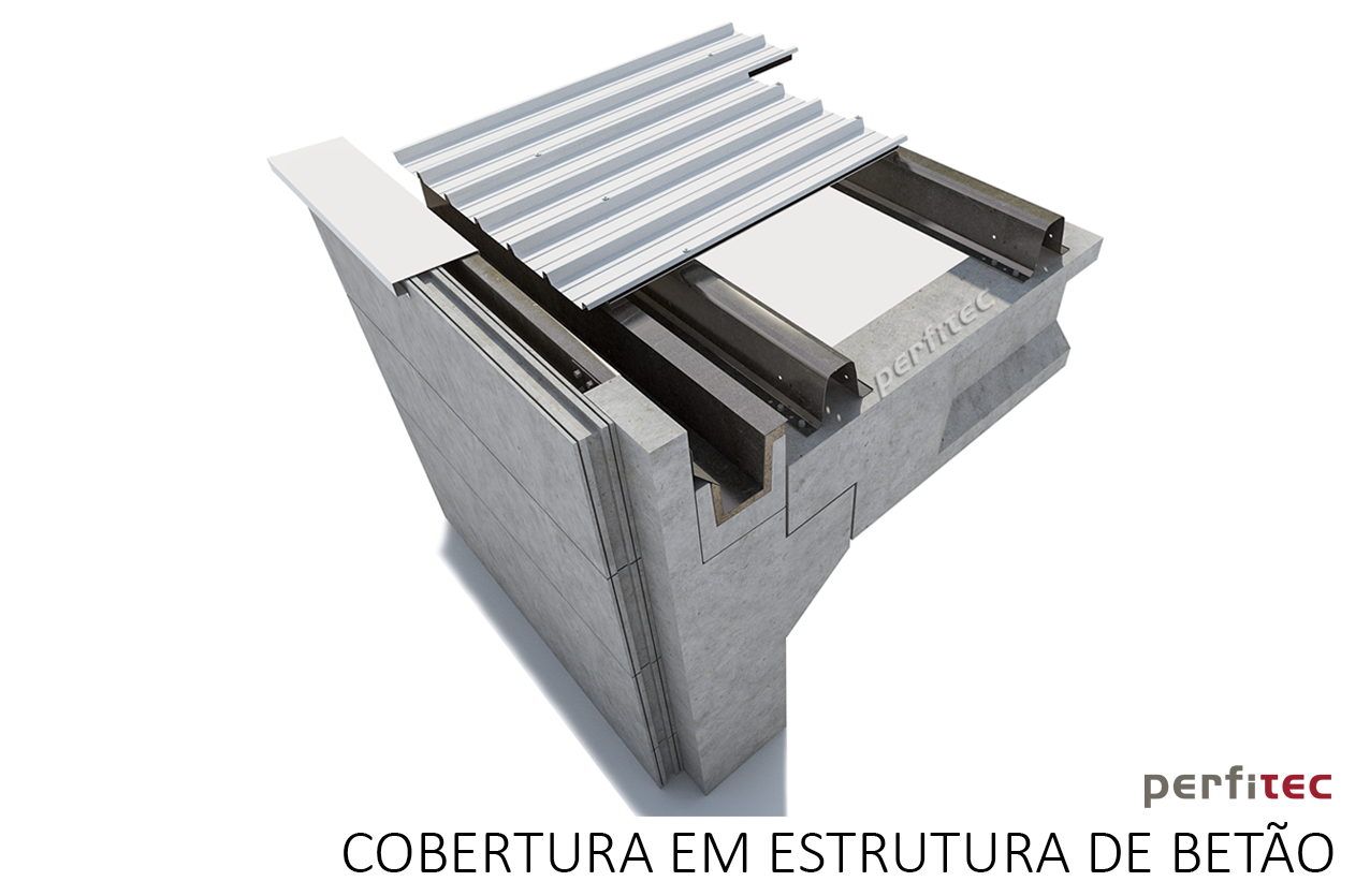 COBERTURA EM ESTRUTURA DE BETÃO