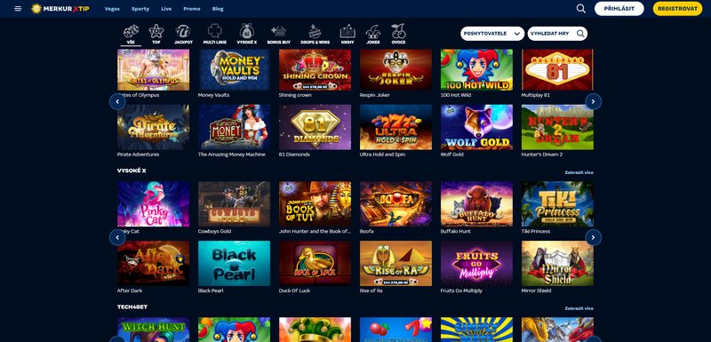 Overview of merkurxtip aplikace